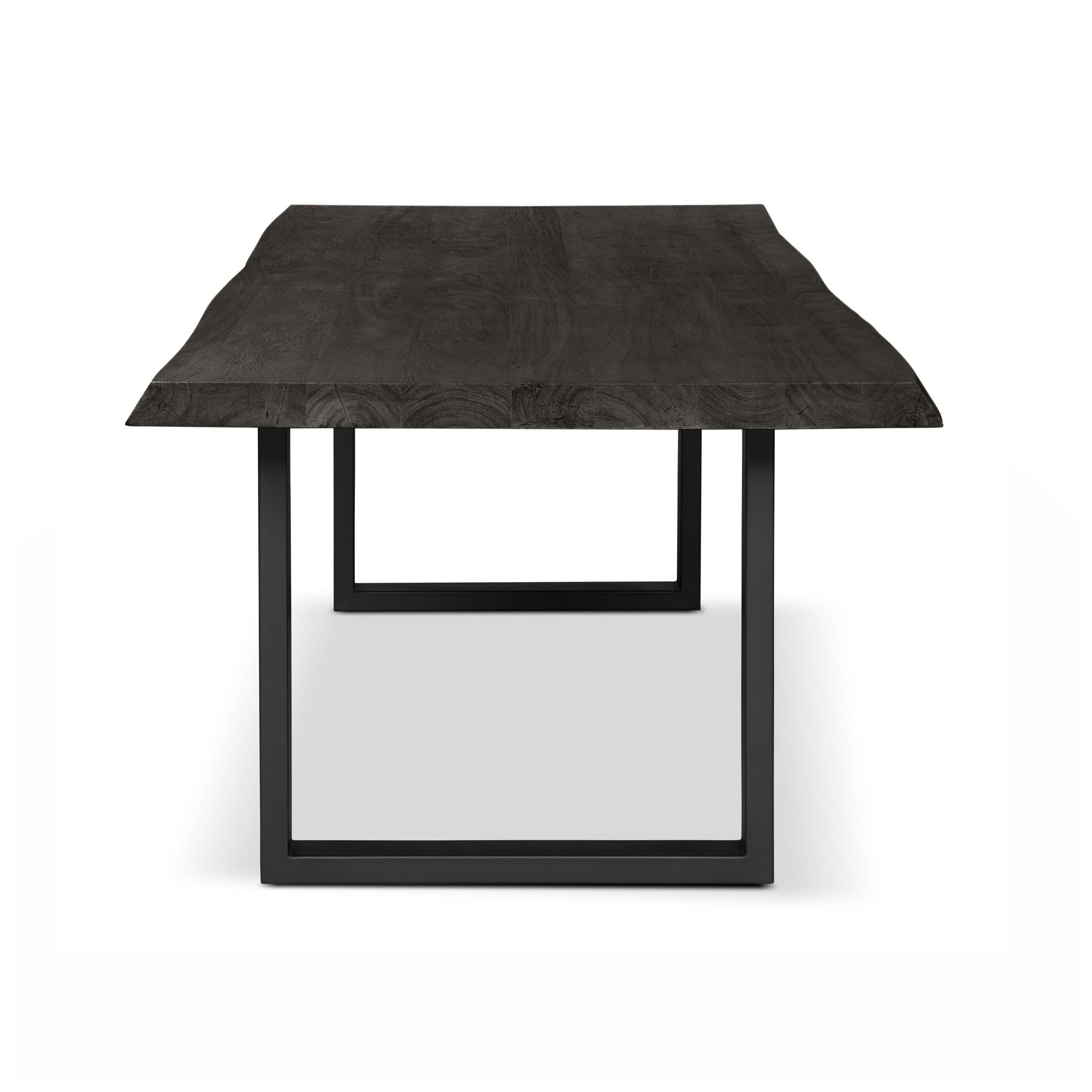 Image 3 Brooks Dining Table U Base 40" x 92" Ebonized Top Black Base more views