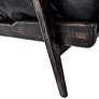 Brooks Rialto Ebony Top Grain Leather Lounge Chair