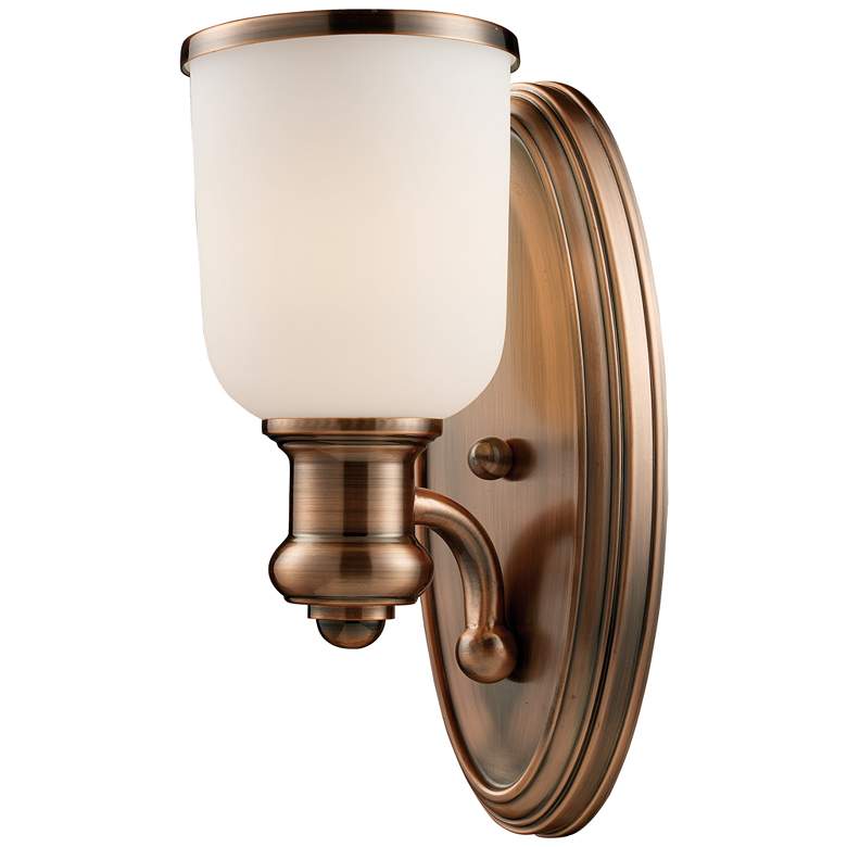 Image 1 Brooksdale 13" High Antique Copper Wall Sconce