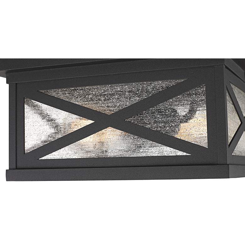Image 5 Brookside 12" Wide Black 2-Light Outdoor Ceiling Light more views