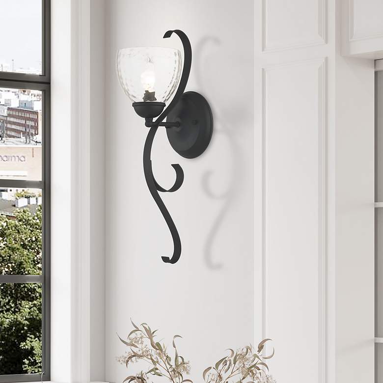 Image 2 Brookside 20" High Black Wall Sconce