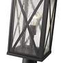 Brookside 21 1/2" High Black Outdoor Pier Mount Light in scene
