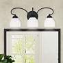 2_Brookside 22 3/4" Wide Black 3-Light Vanity Bath Light