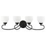 3_Brookside 4-Light 9.75-in Black Bell Vanity Light more views