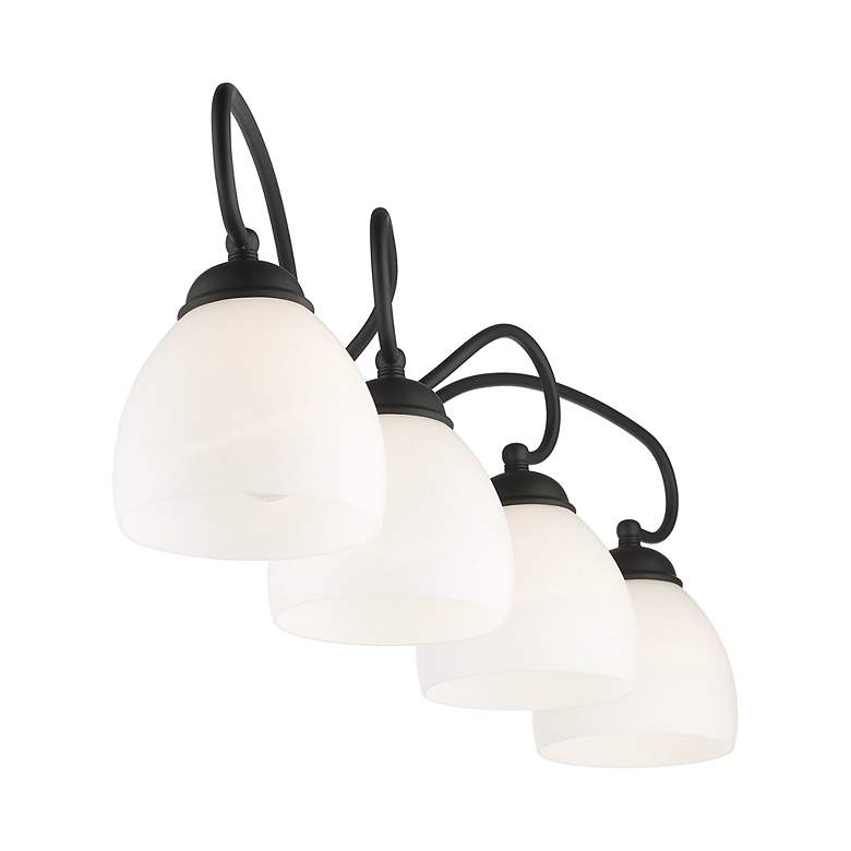 Image 7 Brookside 4-Light 9.75-in Black Bell Vanity Light more views