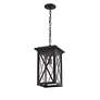 Brookside by Z-Lite Black 1 Light Outdoor Chain Mount Ceiling Fixture