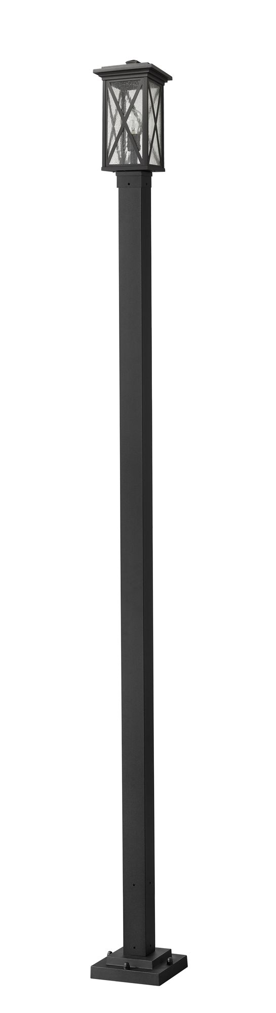 Image 6 Brookside by Z-Lite Black 109.75 inch 1 Light Outdoor Post Mounted Fixture more views