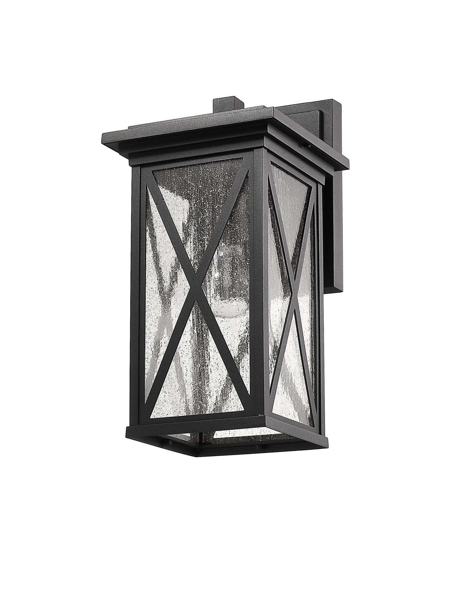 Brookside by Z-Lite Black 15.25 inch 1 Light Outdoor Wall Sconce