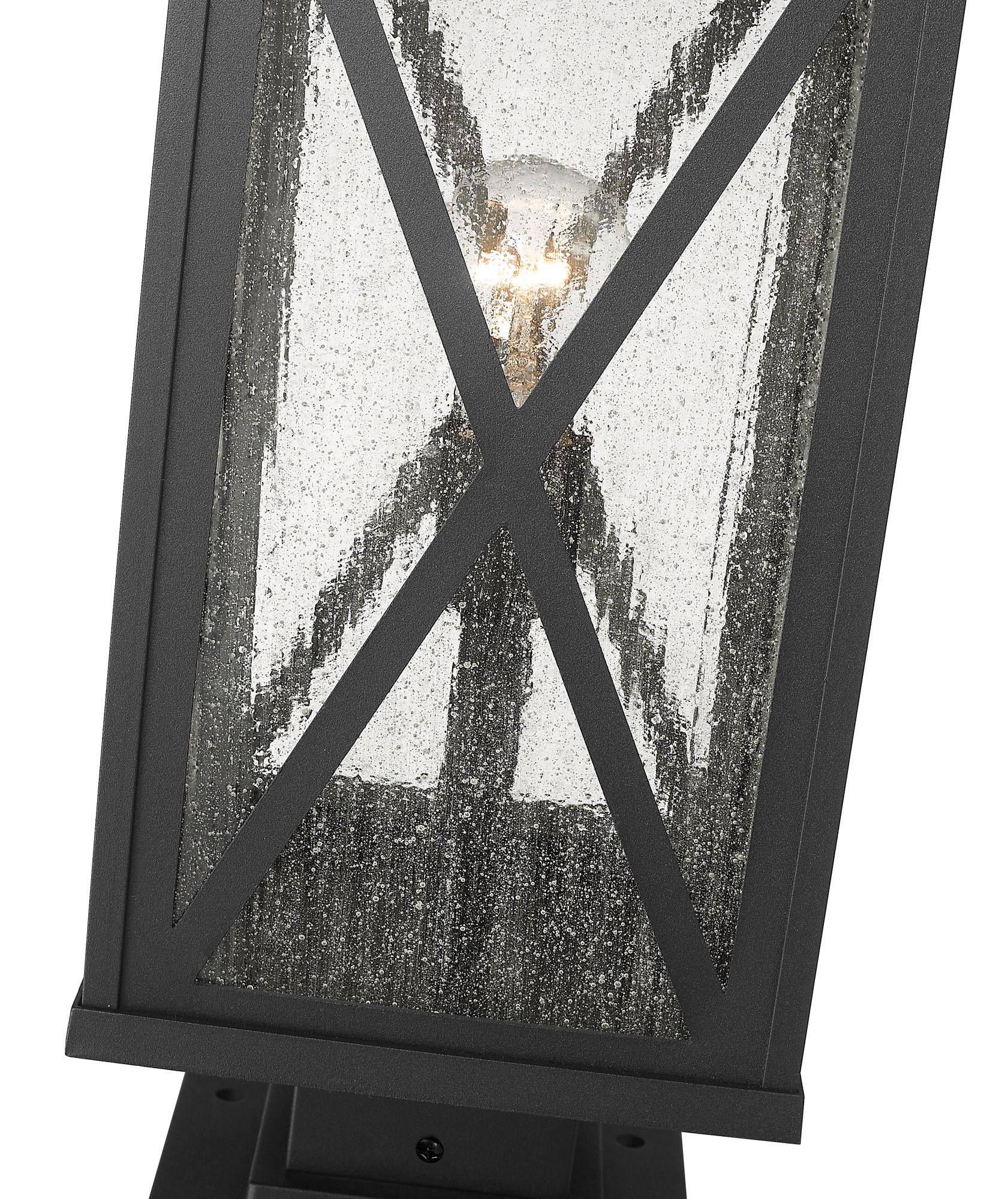 Image 7 Brookside by Z-Lite Black 21.25 inch 1 Light Outdoor Pier Mounted Fixture more views