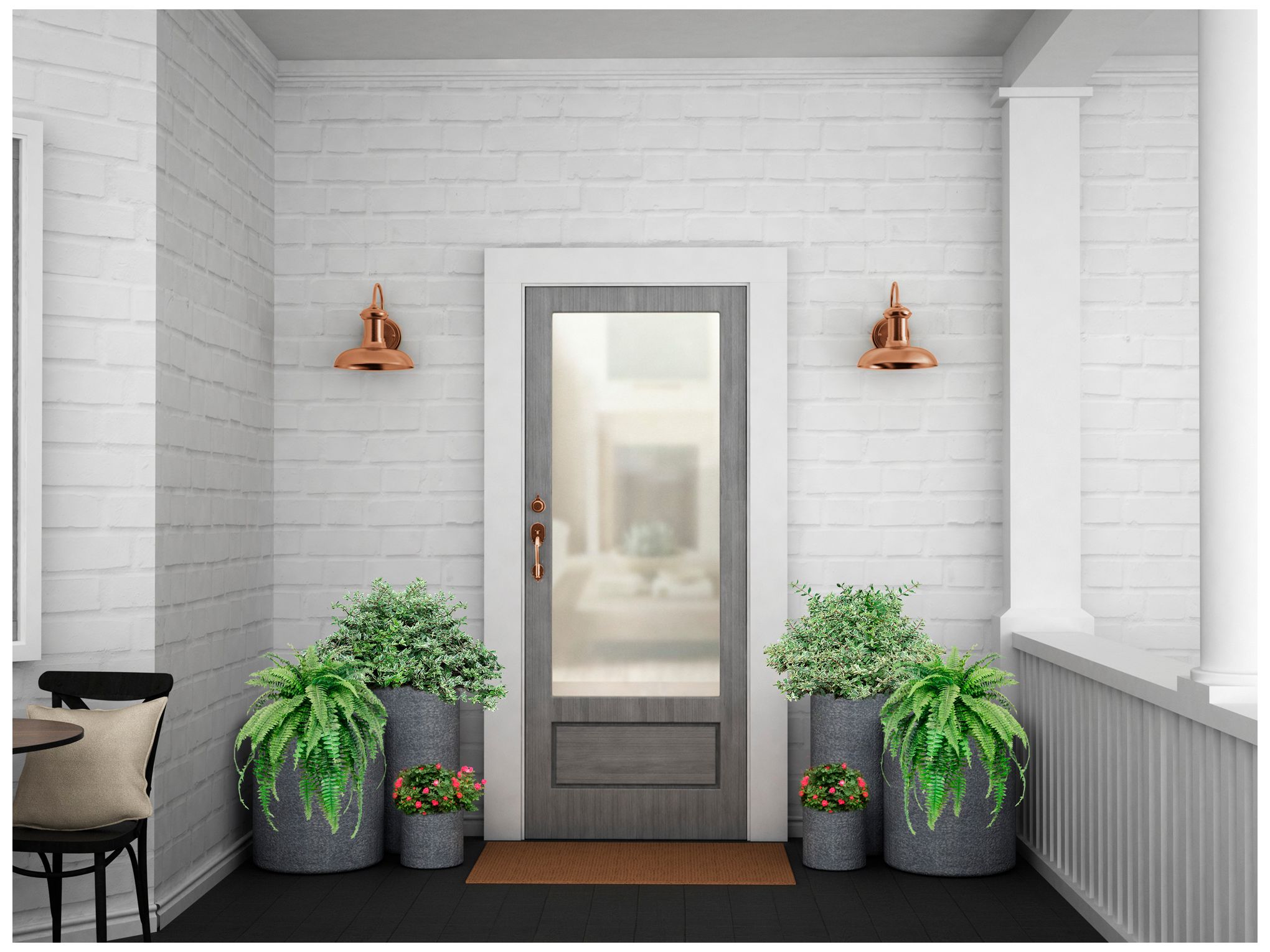 Image 2 Brookside Collection One-Light Large Wall Lantern more views