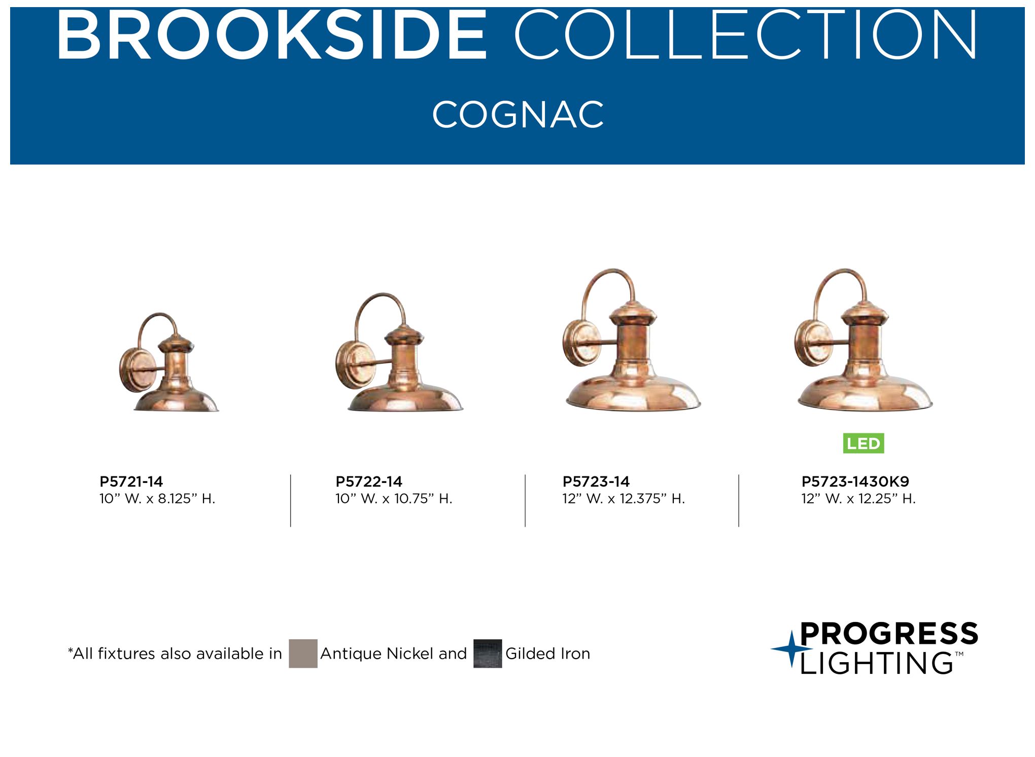 Brookside Collection One-Light Large Wall Lantern
