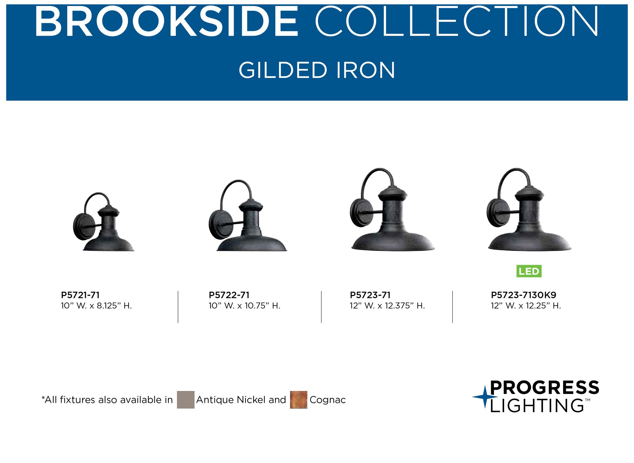 Image 5 Brookside Collection One-Light Large Wall Lantern more views