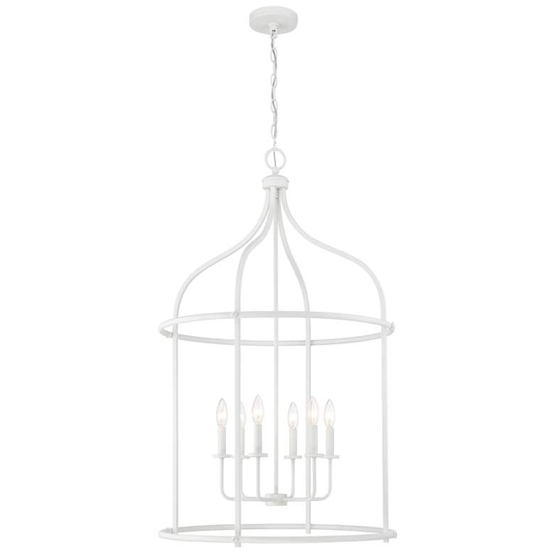 Image 1 Brookstone 6-Light Pendant in Bisque White