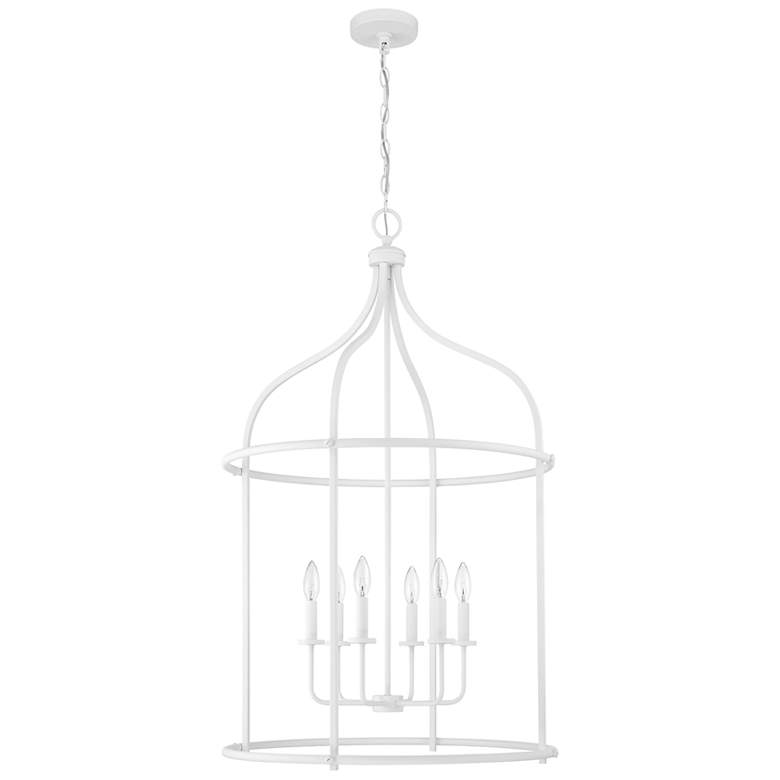 Image 2 Brookstone 6-Light Pendant in Bisque White more views