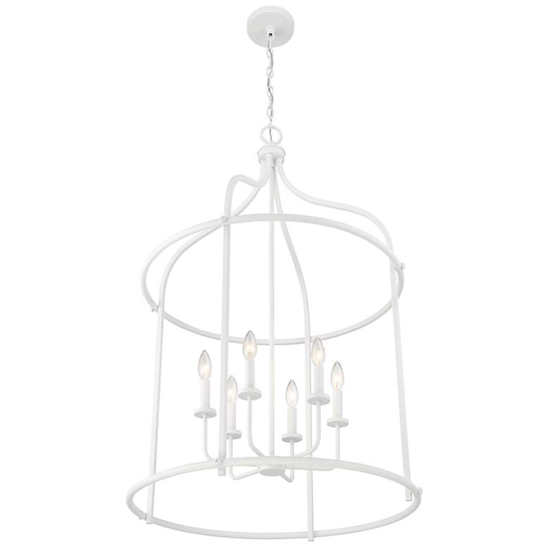 Image 5 Brookstone 6-Light Pendant in Bisque White more views
