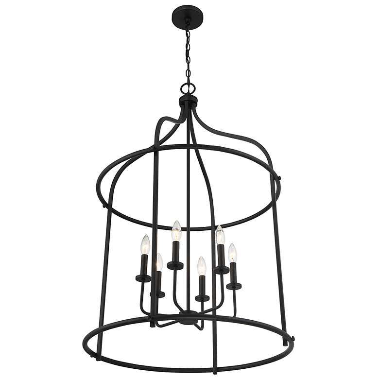 Image 5 Brookstone 6-Light Pendant in Matte Black more views