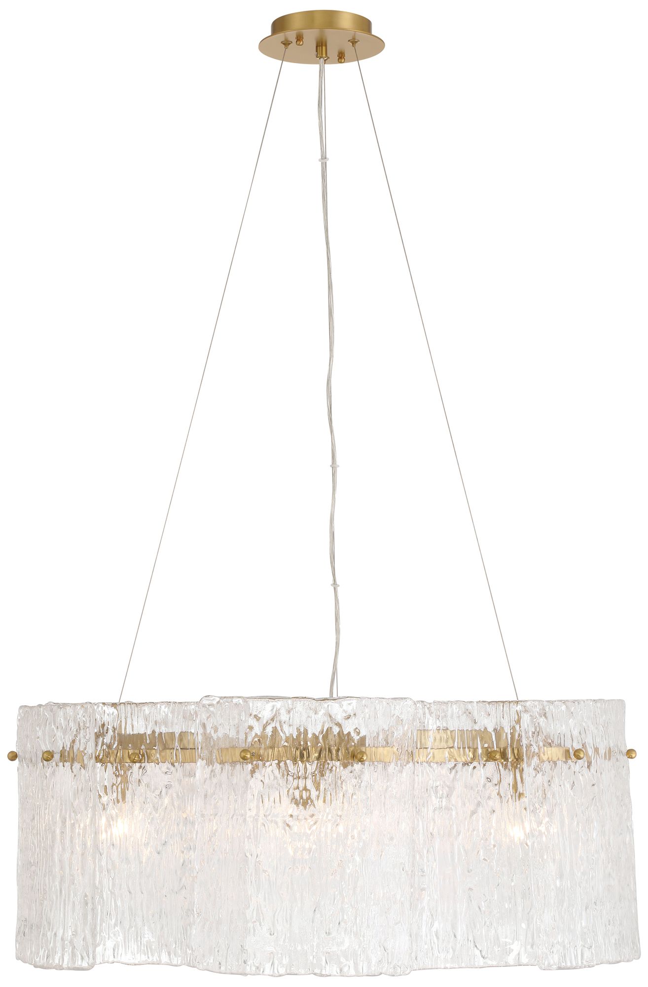 Image 2 Brookstreet 29 1/2" Wide Legacy Brass 6-Light Pendant more views