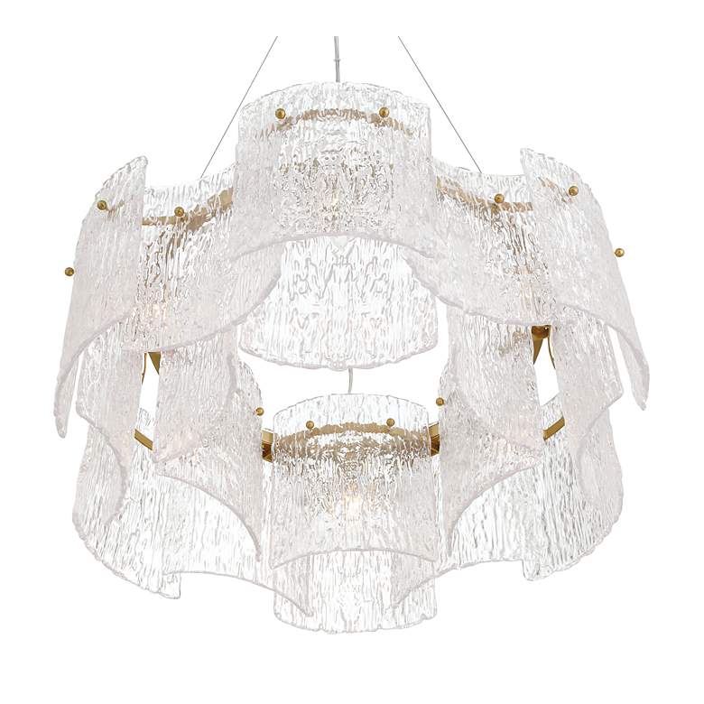 Image 2 Brookstreet 29 1/2" Wide Legacy Brass 6-Light Pendant more views