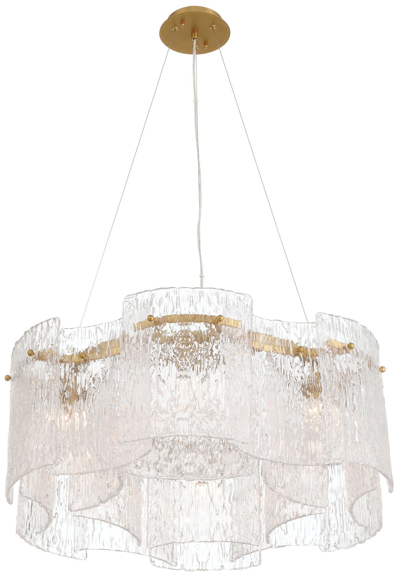 Image 5 Brookstreet 29 1/2" Wide Legacy Brass 6-Light Pendant more views