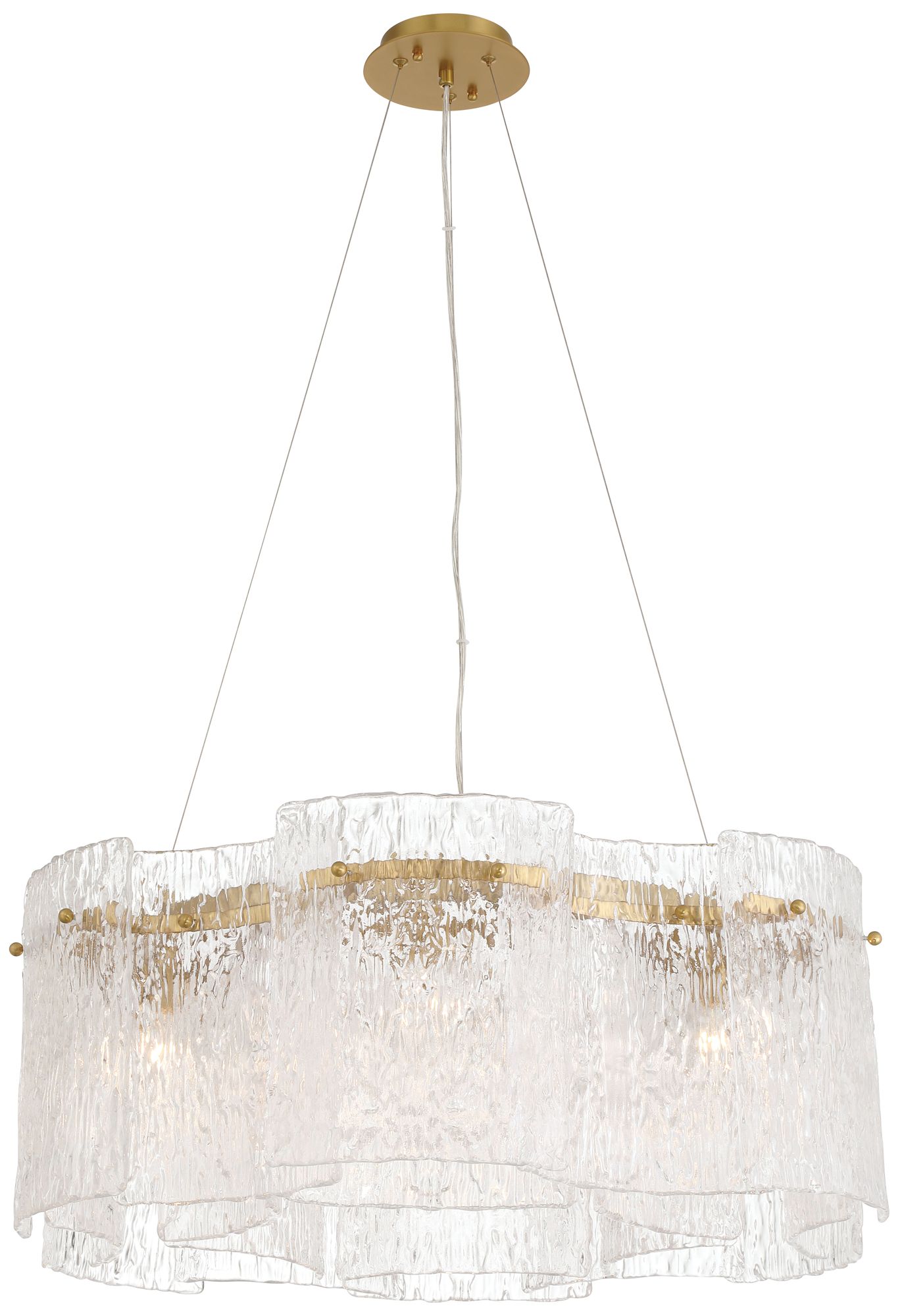 Image 6 Brookstreet 29 1/2" Wide Legacy Brass 6-Light Pendant more views