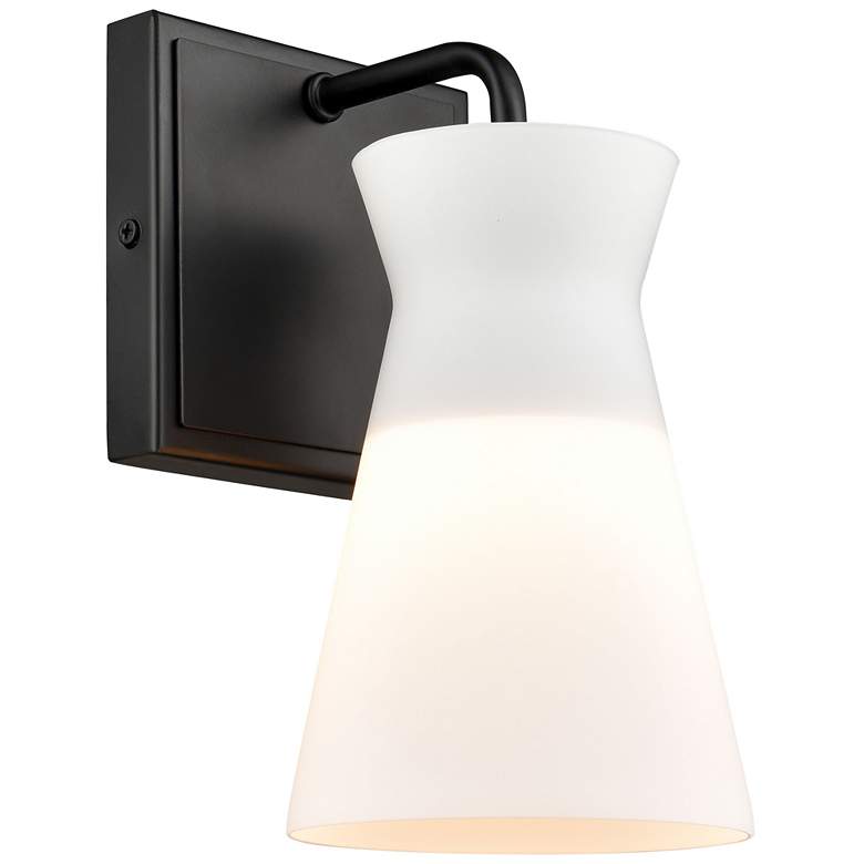 Image 1 Brookville 9" High 1-Light Sconce - Matte Black