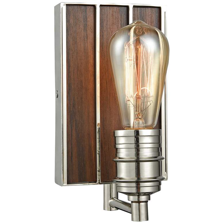 Image 1 Brookweiler 9 inch High Polished Nickel and Wall Sconce