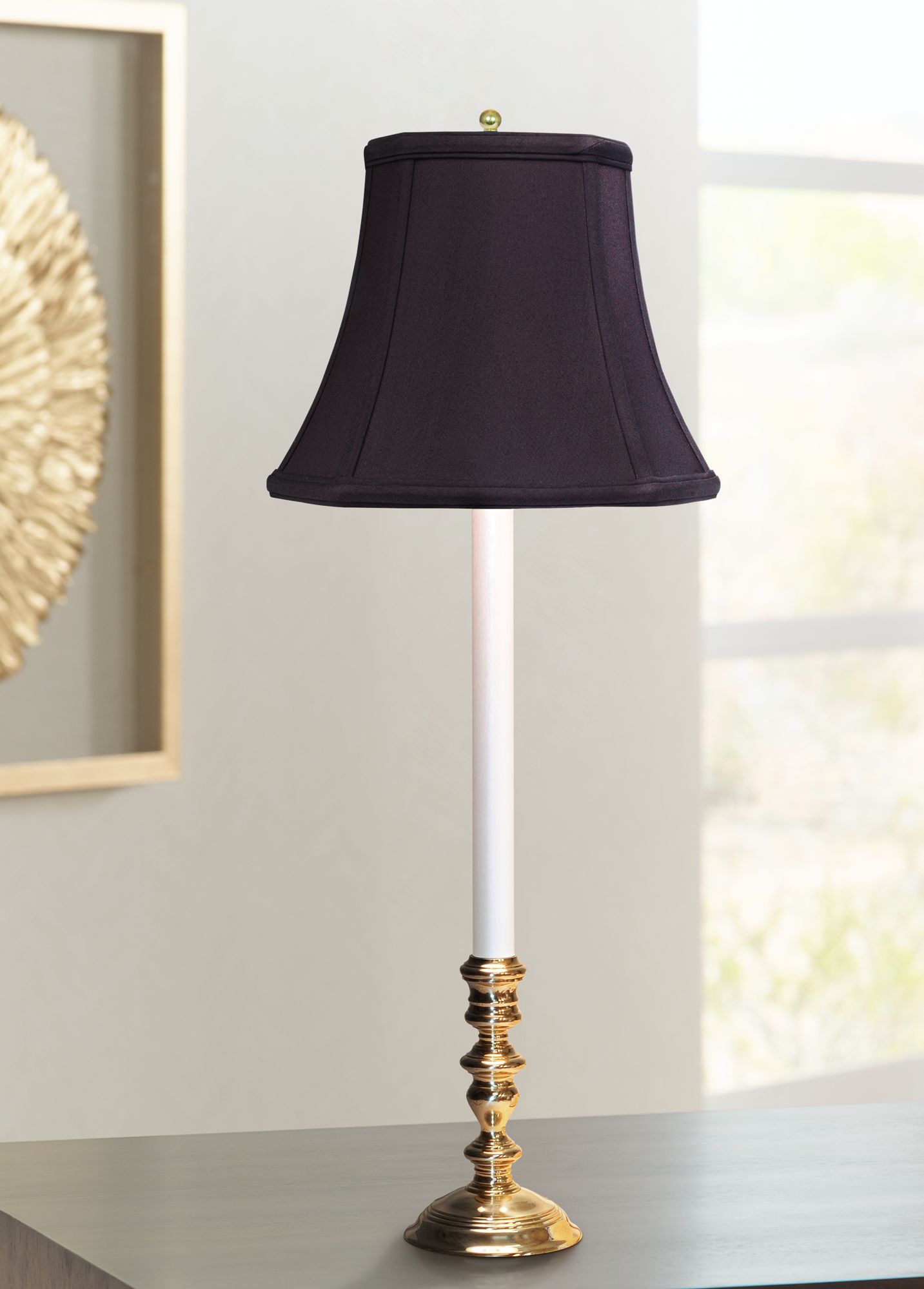 buffet lamps with black shades