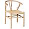 Broomstick Light Oak Bentwood Accent Chair