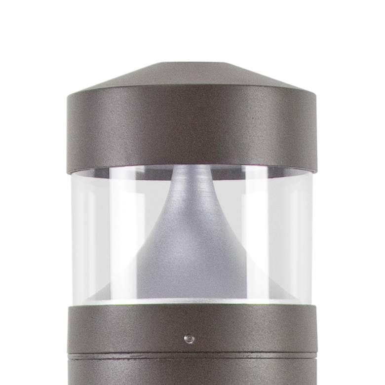 Image 2 Bross 39 inchH Bronze Surface Mount LED Landscape Bollard Light more views