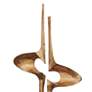 2_Brother and Sister Semi-Gloss Gold 33" High Metal Sculpture more views