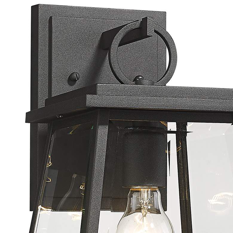 Image 2 Broughton 14 1/4" High Black Outdoor Wall Light more views
