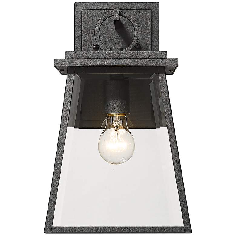Image 4 Broughton 14 1/4" High Black Outdoor Wall Light more views