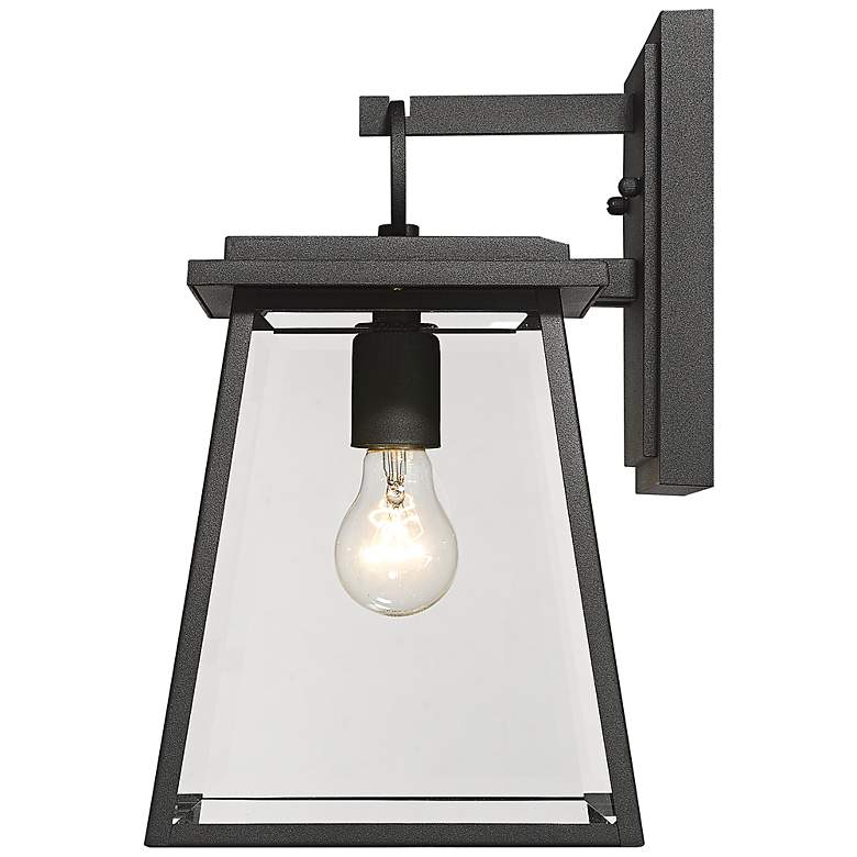 Image 5 Broughton 14 1/4" High Black Outdoor Wall Light more views