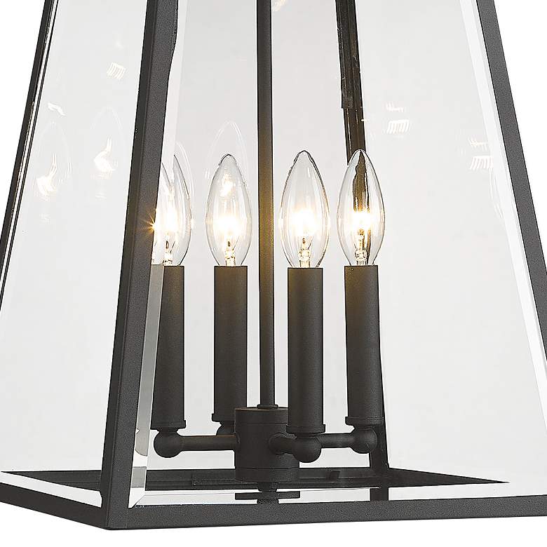 Image 4 Broughton 19 1/2" High Black 4-Light Outdoor Hanging Light more views