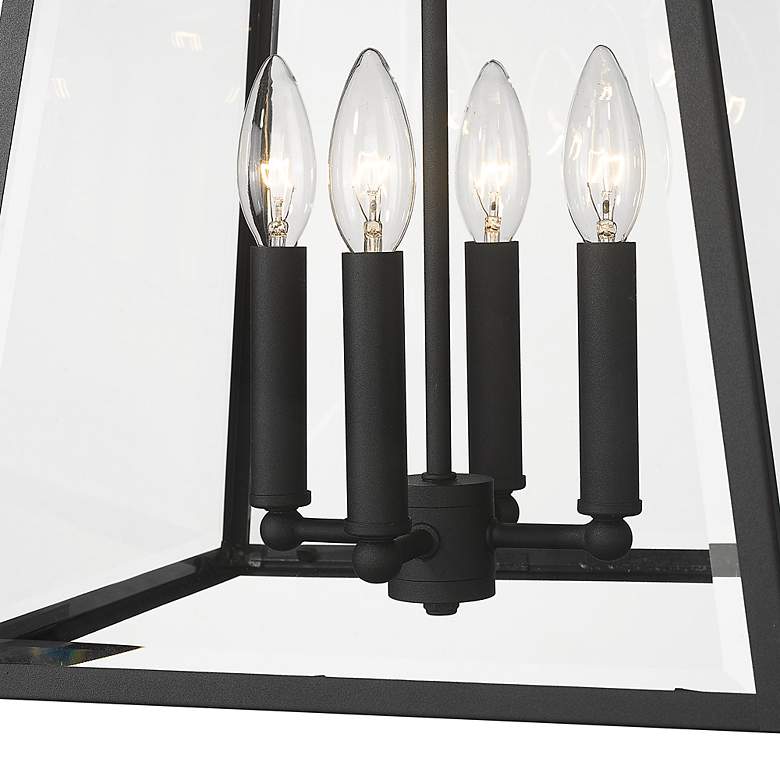 Image 5 Broughton 19 1/2" High Black 4-Light Outdoor Hanging Light more views