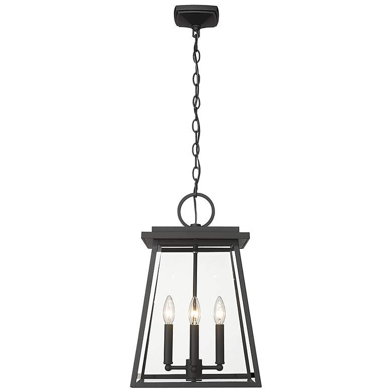 Image 7 Broughton 19 1/2" High Black 4-Light Outdoor Hanging Light more views