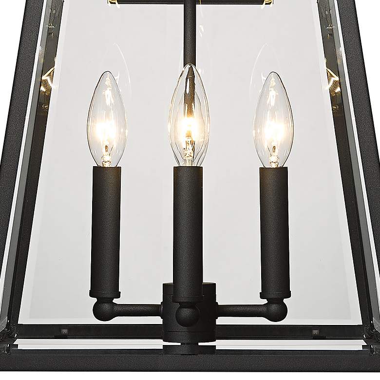 Image 2 Broughton 21" High Black 4-Light Outdoor Wall Light more views