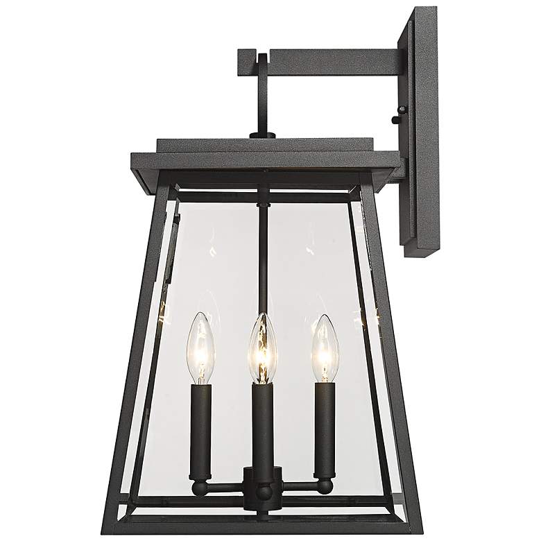 Image 4 Broughton 21" High Black 4-Light Outdoor Wall Light more views