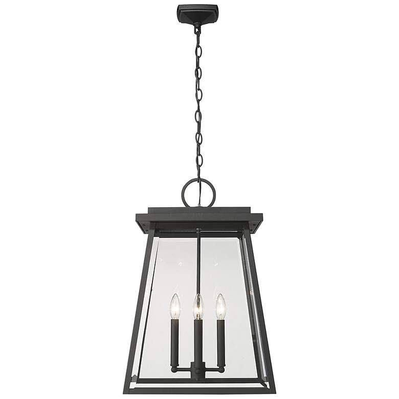Image 5 Broughton 23 3/4" High Black 4-Light Outdoor Hanging Light more views