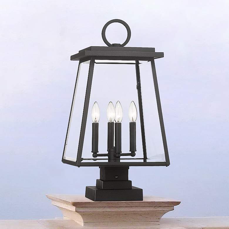 Image 2 Broughton 24 1/4" High Black Outdoor Pier Mount Light