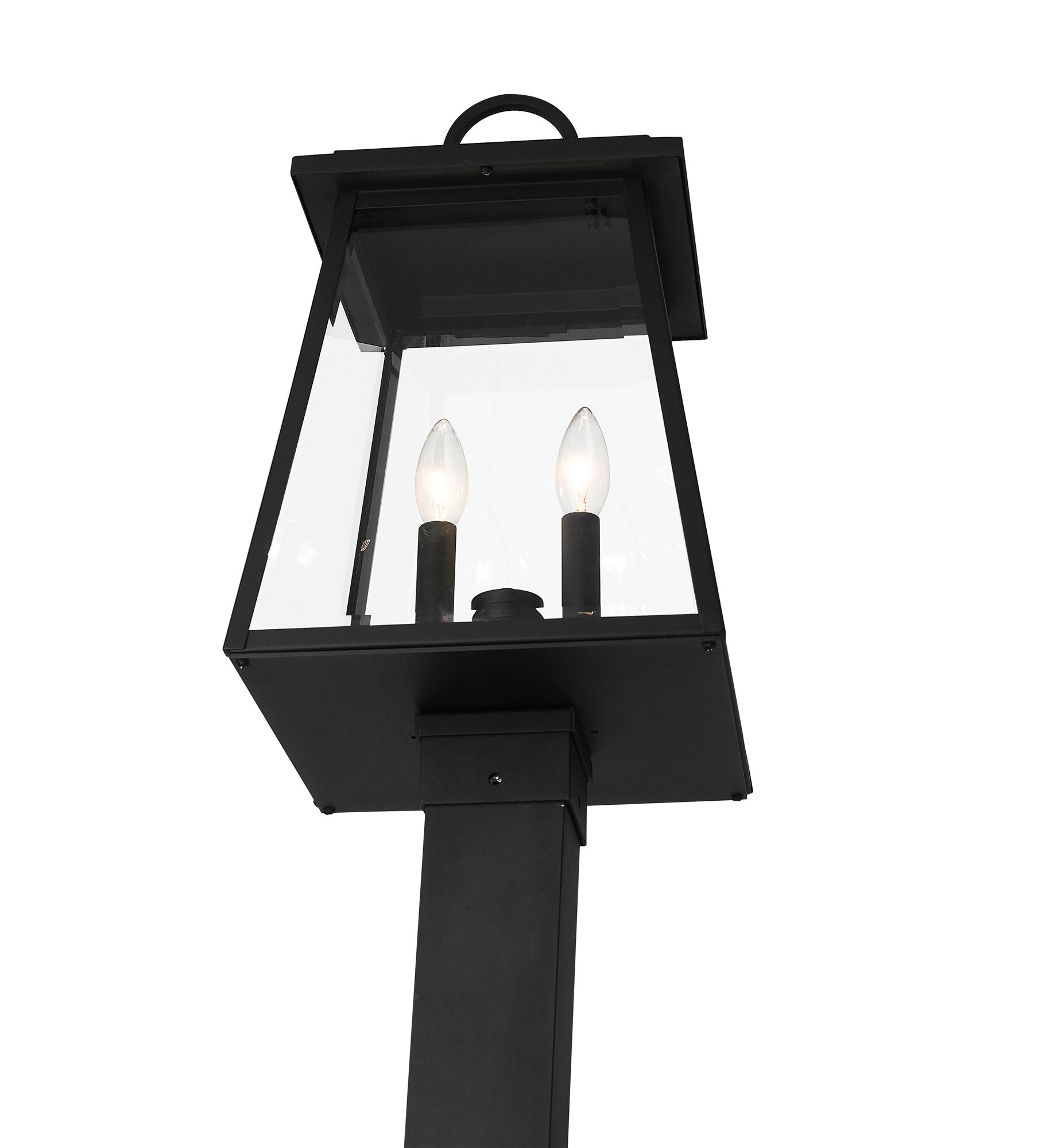 Image 7 Broughton by Z-Lite Black 112.5 inch 2 Light Outdoor Post Mounted Fixture more views
