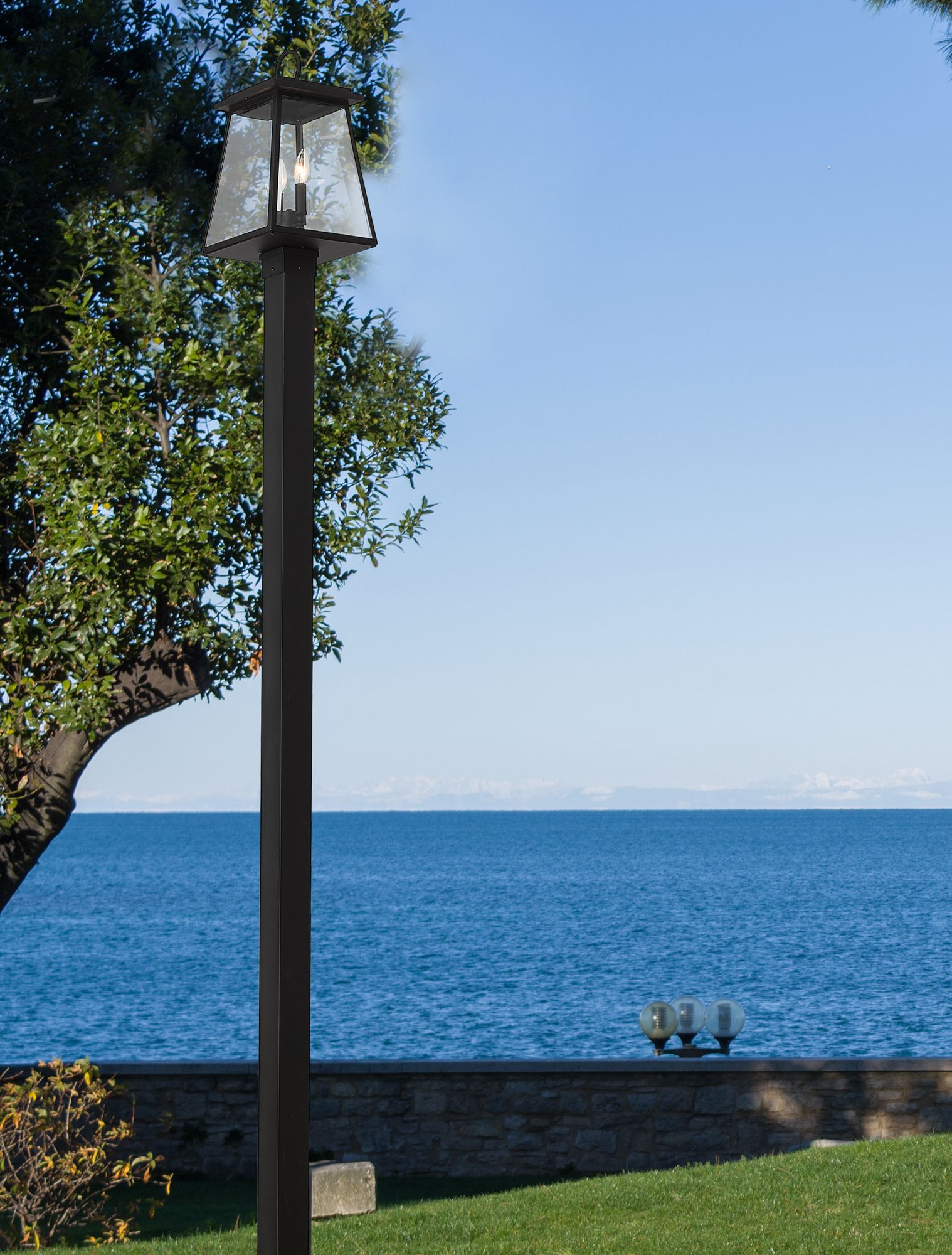 Image 4 Broughton by Z-Lite Black 115.75 inch 4 Light Outdoor Post Mounted Fixture more views