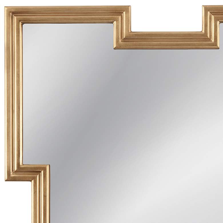 Image 2 Brourke Gold Leaf 36" x 48" Rectangular Wall Mirror more views