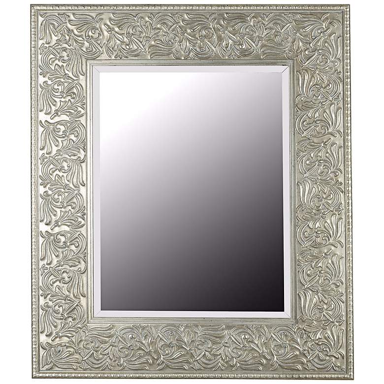 Image 1 Broussard Antique Silver 41 inch High Wall Mirror