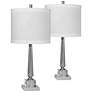 Browerdale Tapered Clear Crystal Table Lamps - Set of 2