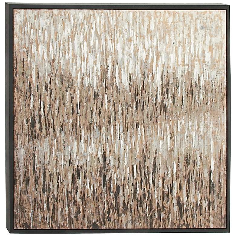 Image 1 Brown Abstract 40 inch Square Framed Canvas Wall Art