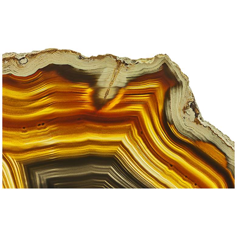 Image 1 Brown Agate 48 inch Wide Glass Wall Art