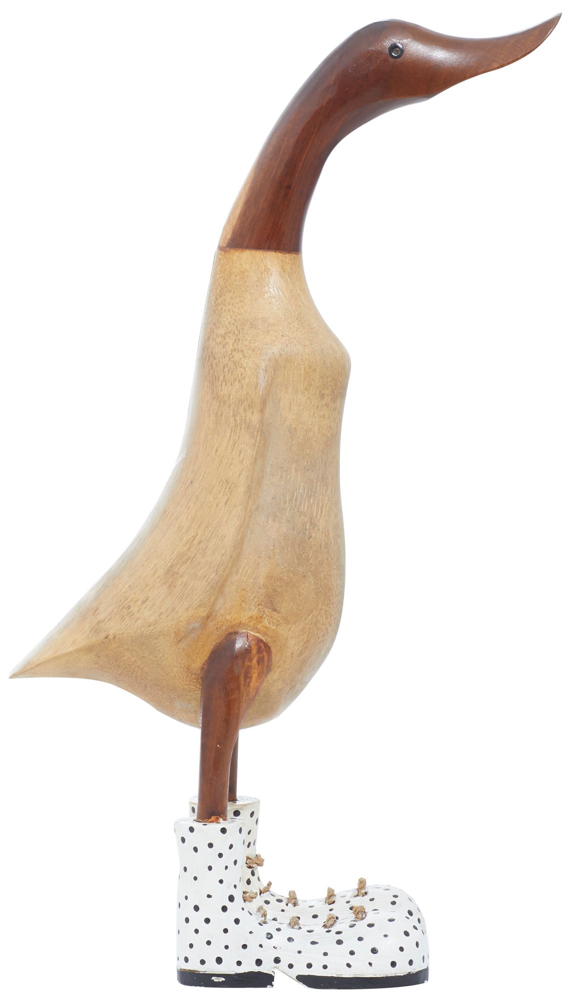 Image 6 Brown Bamboo Wood Farmhouse Sculpture, S/2 17", 11"H more views