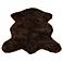 Brown Bear 021 Faux Fur Area Rug