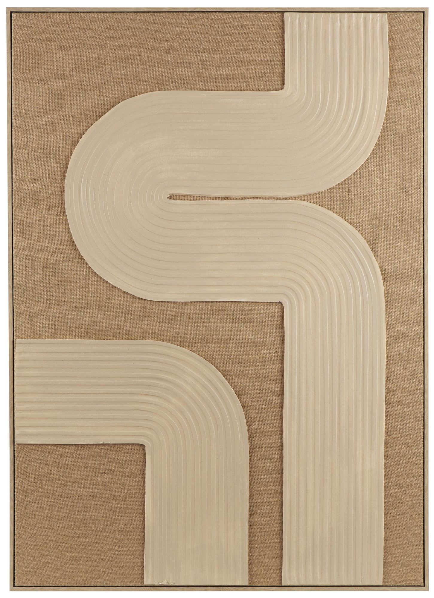 Image 2 Brown Canvas Bohemian Framed Wall Art, 41" x 2" x 57"